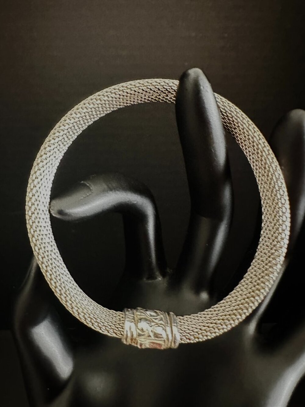 JAI Sterling Silver 925 Mesh Bracelet 8" | 20g Designer Woven Chain